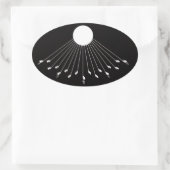 Aten God's true symbol sticker 楕円形シール (バッグ)