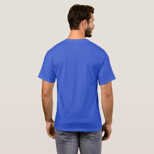 Ateneoの基本的な青いTシャツ Tシャツ (裏面フル)
