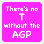 ATGなしにはTはない スクエアシール (正面)