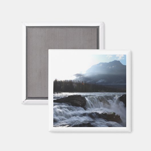 Athabasca Falls 2x2 magnet マグネット (正面/裏面)