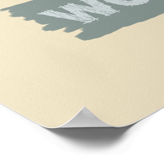 ATHEALSカスタムモノグラムやる気を起こさせるポスター ポスター (角)