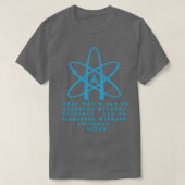 Atheism quote Hitchens  Tシャツ (デザイン正面)