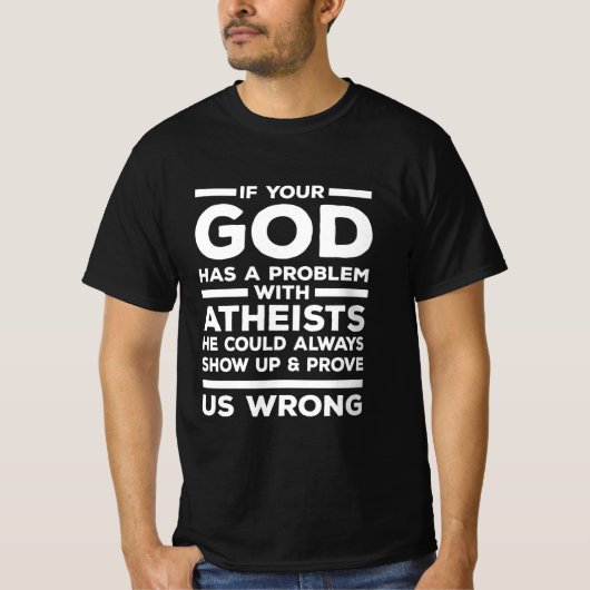 Atheism Skeptics Atheists Atheist Science Religion Tシャツ (正面)