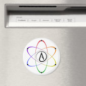 Atheist Atom Symbol Rainbow マグネット (インサイチュ (食洗機))