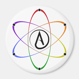 Atheist Atom Symbol Rainbow マグネット