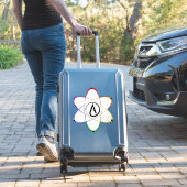 Atheist Atom Symbol Rainbow Black シール (スーツケースインサイチュ)