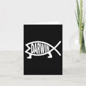 Atheist Charles Darwin Theory Of Evolution Fish  カード (正面)
