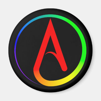 Atheist Symbol Rainbow マグネット