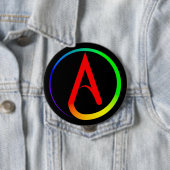 Atheist Symbol Rainbow 缶バッジ (インサイチュ)