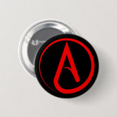 Atheist Symbol Red 缶バッジ (正面&裏面)