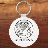 Athena’s owl tetradrachm (Engravers Font) キーホルダー (正面)
