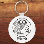 Athena’s owl tetradrachm (Greek Font) キーホルダー (正面)