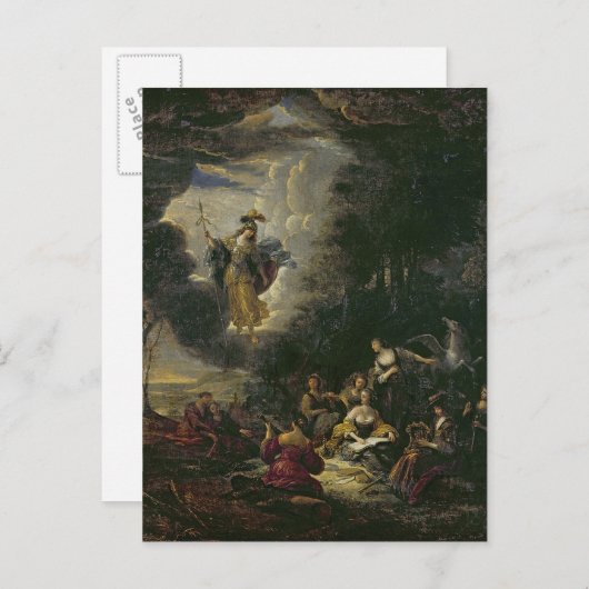 Athena visiting the Muses ポストカード (正面/裏面)