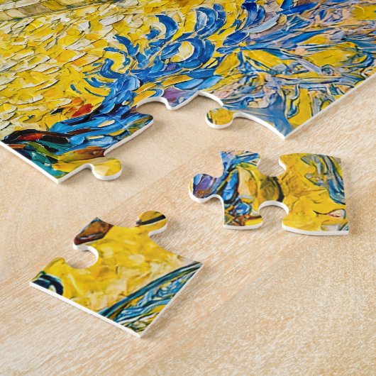 Athena with Owl and Shield by Olive Tree in Temple ジグソーパズル (側面)