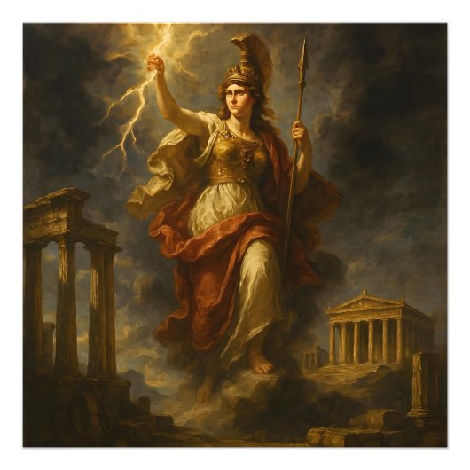 Athena's Lightning: Goddess of Wisdom & Power (Myt フォトプリント (正面)