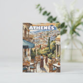 Athènes, berceau de la mythologie grecque ポストカード (スタンド正面)