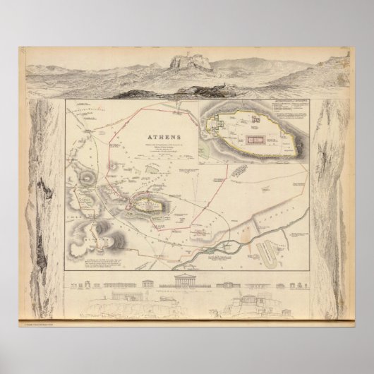 Athens, Acropolis ポスター (正面)