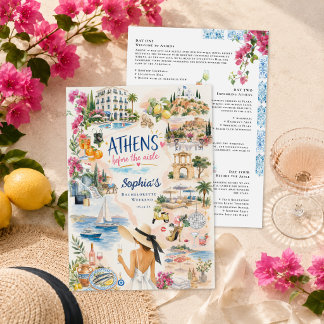 Athens Before the Aisle | ギリシャ バチェラー 招待状