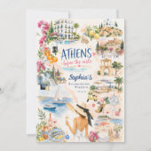 Athens Before the Aisle | ギリシャ バチェラー 招待状 (正面)