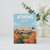 Athens Greece Acropolis ポストカード (スタンド正面)