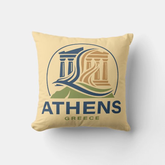 Athens Greece Acropolis Parthenon クッション (正面)