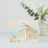 Athens Greece – Ancient City Travel Souvenir  ポストカード (スタンド正面)