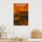 Athens, Greece Ancient Classic Ruins ポスター (キッチン)