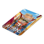 Athens Greece Plaka Travel マグネット (左側)