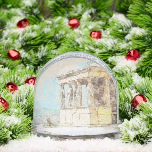 Athens Greece Snow Globe – Ancient Landmark Travel (クリスマス)
