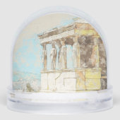 Athens Greece Snow Globe – Ancient Landmark Travel (裏面)