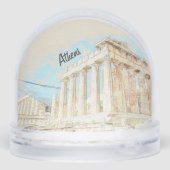 Athens Greece Travel Snow Globe – Ancient City Lan (裏面)