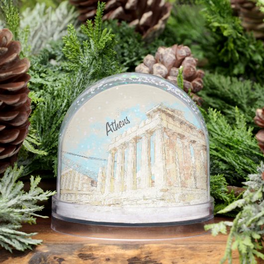 Athens Greece Travel Snow Globe – Ancient City Lan (冬)
