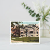 Athens NY, Library, c1910ヴィンテージ ポストカード (スタンド正面)