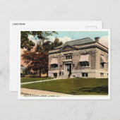 Athens NY, Library, c1910ヴィンテージ ポストカード (正面/裏面)