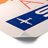 Athens Travel Poster Greece Art Greek Print ポスター (角)