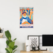 Athens Travel Poster Greece Art Greek Print Swissa ポスター (ホームオフィス)