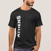 Athens Vertical Text Tシャツ (正面)