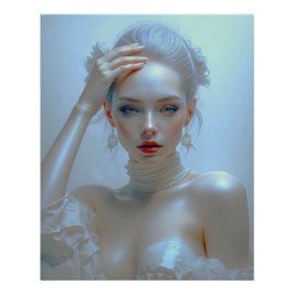 Ätherisch Elegante Schönheit im Pastellglanz ポスター