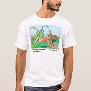 Athiestの祈るカマキリ Tシャツ