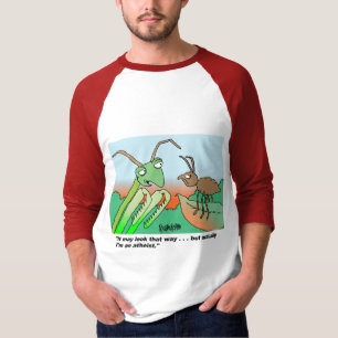 Athiestの祈るカマキリ Tシャツ