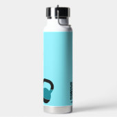 Athlete Fitness Coach Kettlebell Fuel Your Fire ウォーターボトル (左面)