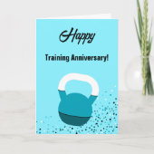 Athlete Kettlebell Happy Training Anniversary カード (正面)