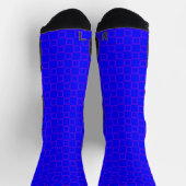 Athletic Crew Sock Blue Purple Classic Design ソックス (上部)