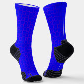 Athletic Crew Sock Blue Purple Classic Design ソックス (傾斜あり)
