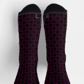 Athletic Crew Sock Purple Violet Black Classic ソックス (上部)