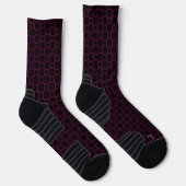 Athletic Crew Sock Purple Violet Black Classic ソックス (右)
