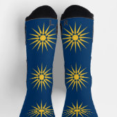 Athletic Crew Sock with flag of Macedonia, Greece ソックス (上部)