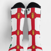 Athletic Crew Sock with flag of Montreal, Canada ソックス (上部)