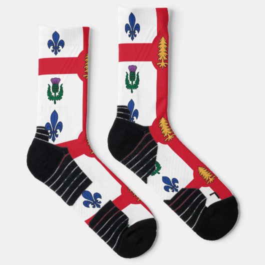 Athletic Crew Sock with flag of Montreal, Canada ソックス (右)