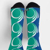 Athletic Crew Sock with flag of Ottawa, Canada ソックス (上部)